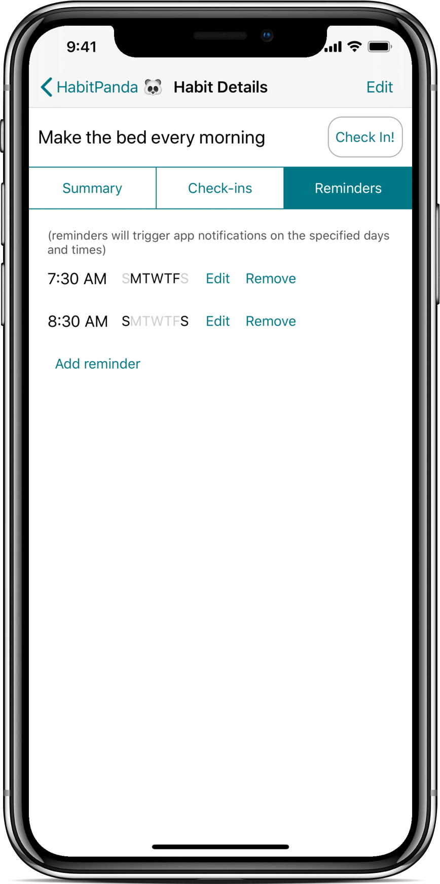 HabitPanda iOS Habit Building App!